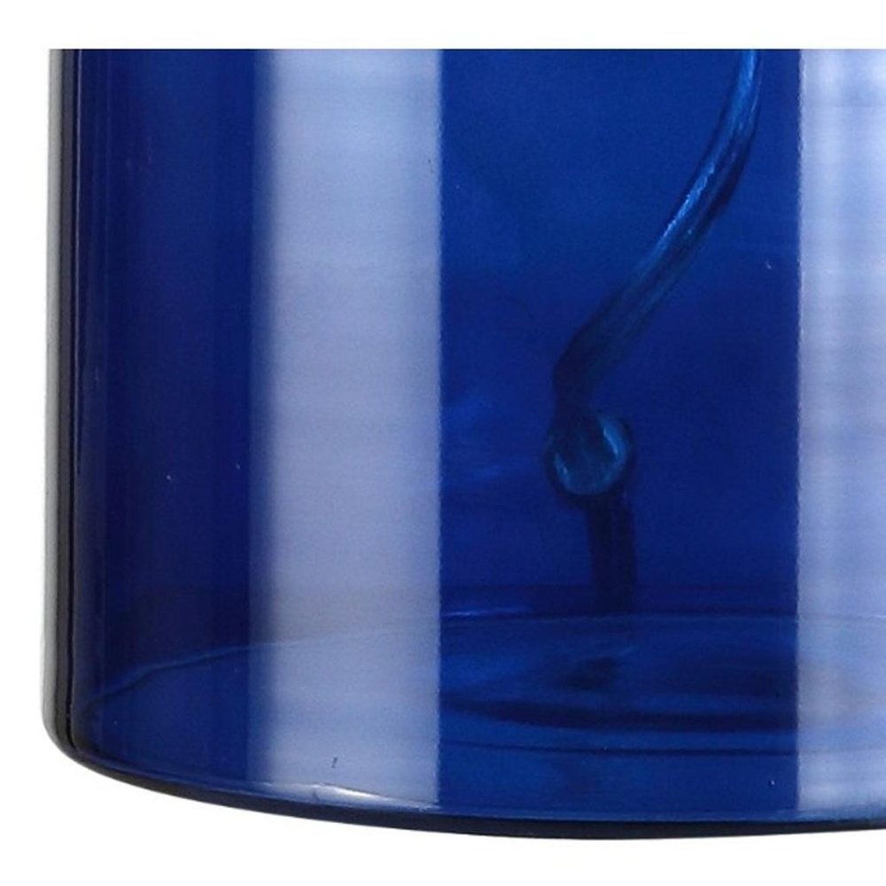 24" Clear Novelty Table Lamp With Drum Shade — view 2
