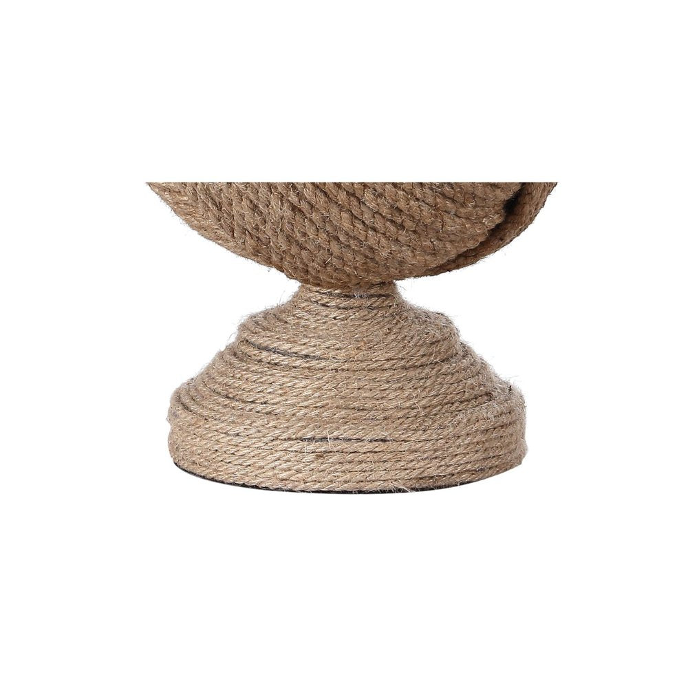 24" Brown Globe Table Lamp With Drum Shade HomeRoots