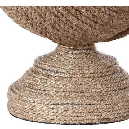 24" Brown Globe Table Lamp With Drum Shade HomeRoots