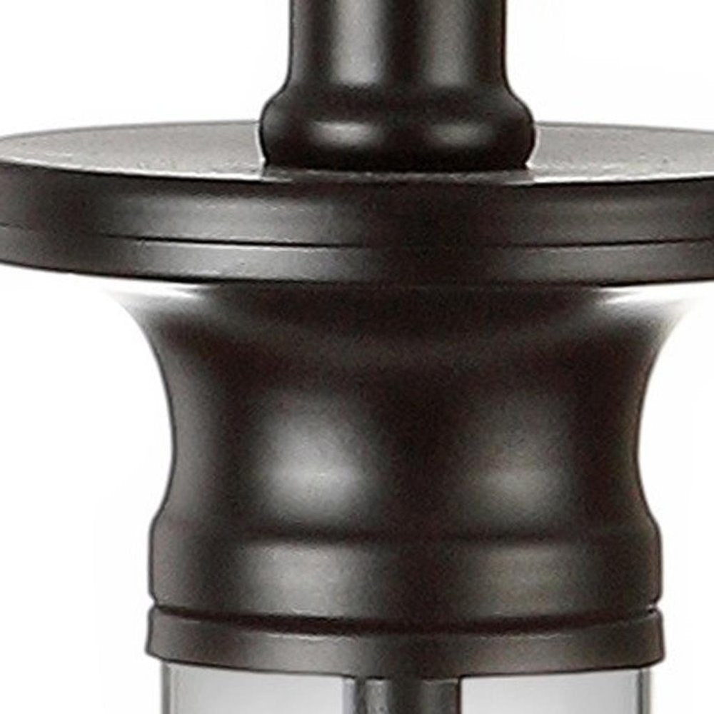 Set of Two 30" Black Table Lamps With Drum Shades — view 2