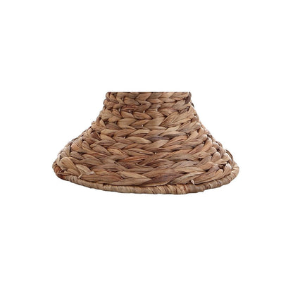 31" Natural Water Hyacinth Urn Table Lamp With Drum Shade HomeRoots