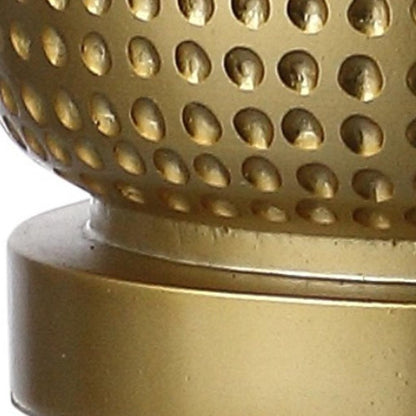 30" Gold Round Table Lamp With Drum Shade HomeRoots