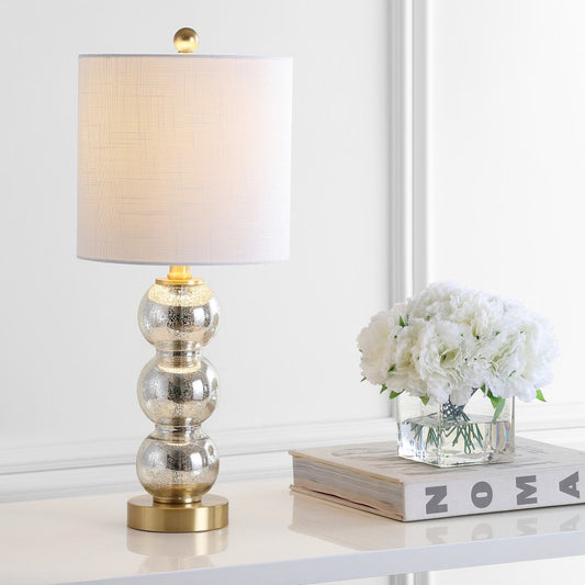 21" Gold Globe Table Lamp With Drum Shade HomeRoots