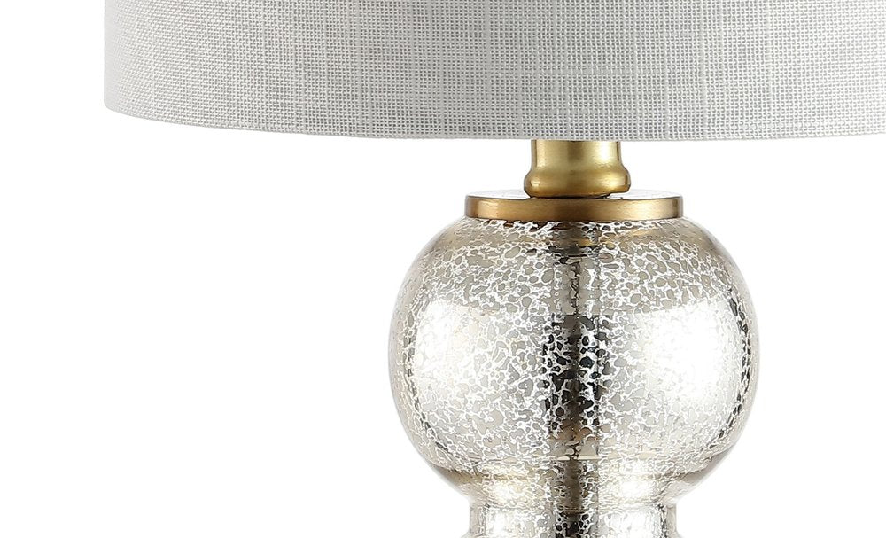 21" Gold Globe Table Lamp With Drum Shade HomeRoots