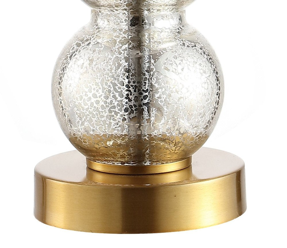 21" Gold Globe Table Lamp With Drum Shade HomeRoots