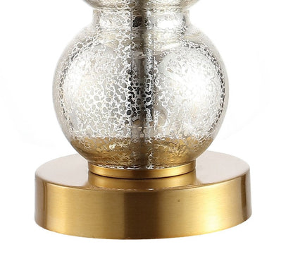 21" Gold Globe Table Lamp With Drum Shade HomeRoots