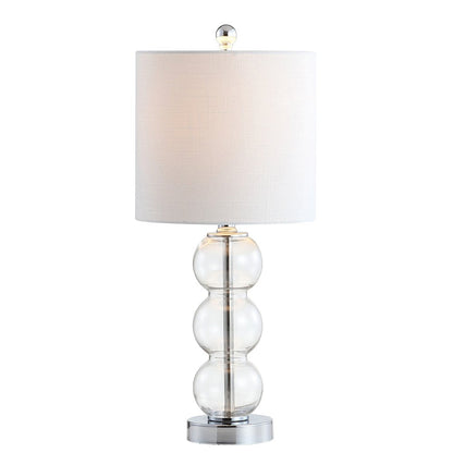 21" Silver Novelty Table Lamp With Globe Shade HomeRoots