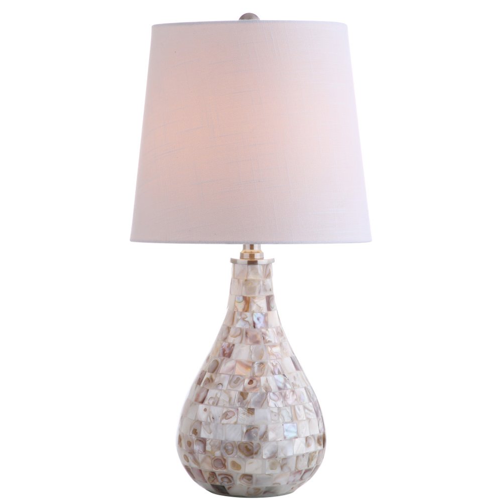 21" Clear Novelty Desk Lamp With Drum Shade HomeRoots