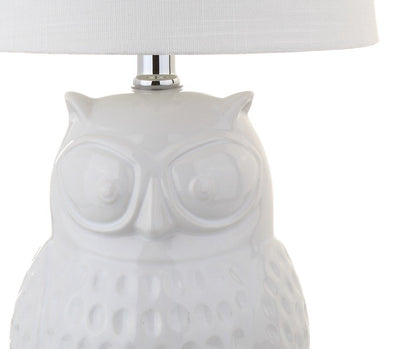 21" Clear Novelty Desk Lamp With Drum Shade HomeRoots