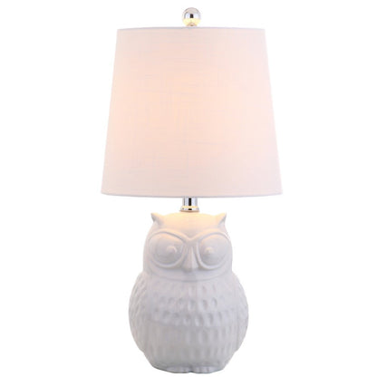 21" Clear Novelty Desk Lamp With Drum Shade HomeRoots