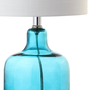 19" Clear Novelty Desk Lamp With Drum Shade HomeRoots