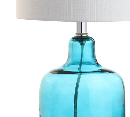 19" Clear Novelty Desk Lamp With Drum Shade HomeRoots