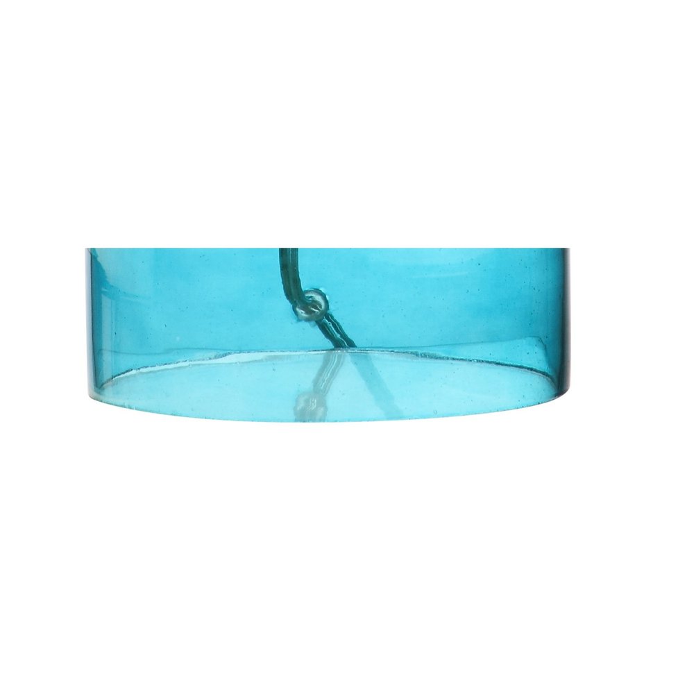 19" Clear Novelty Desk Lamp With Drum Shade HomeRoots