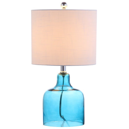 19" Clear Novelty Desk Lamp With Drum Shade HomeRoots