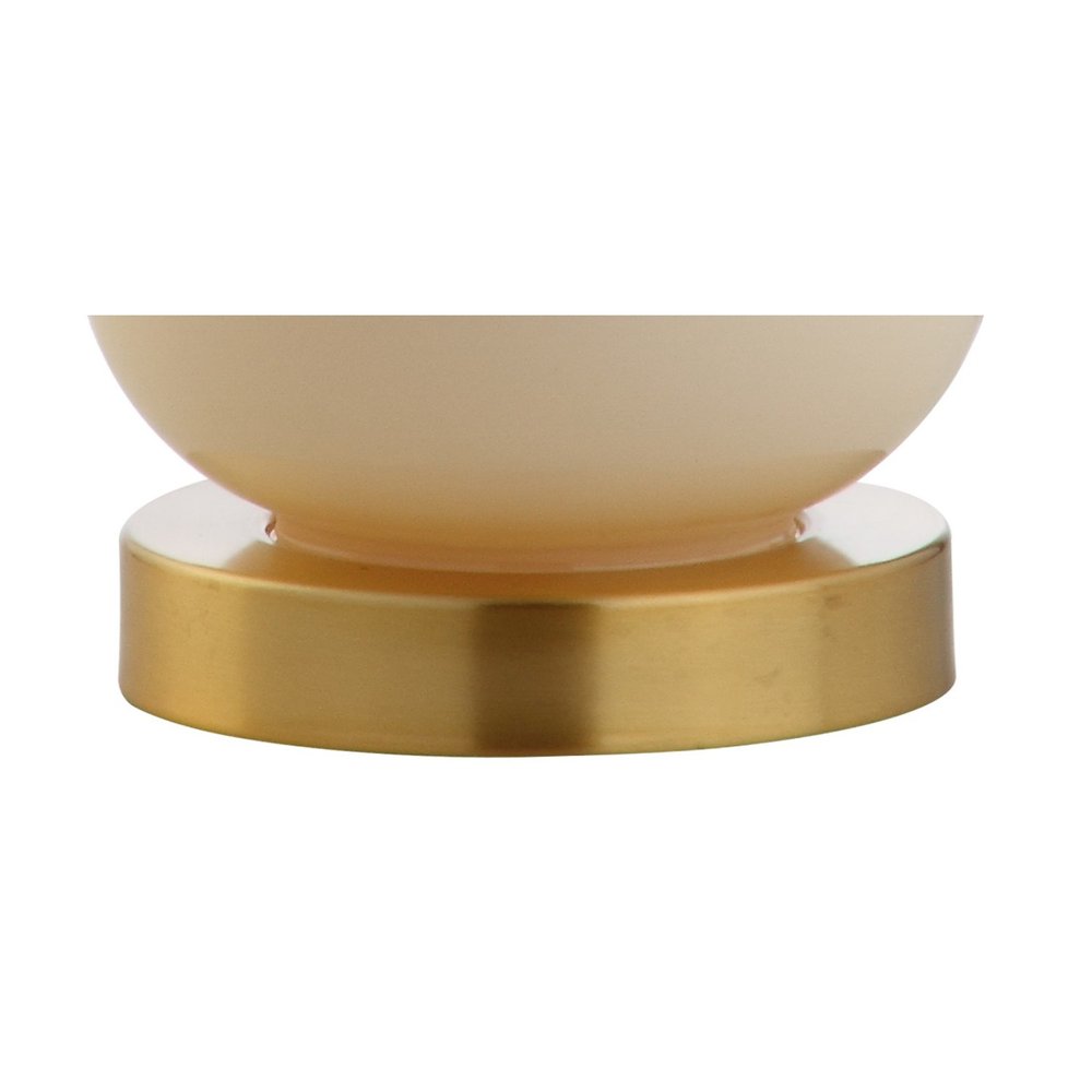 21" Gold Gourd Desk Lamp With Drum Shade — view 2