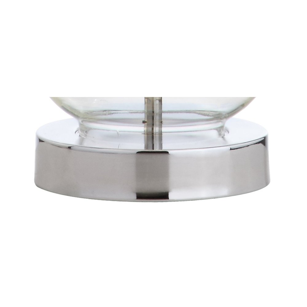 20" Silver Novelty Desk Lamp With Drum Shade — view 2