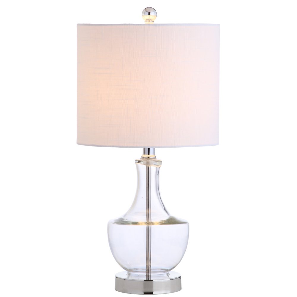 20" Silver Novelty Desk Lamp With Drum Shade — view 4