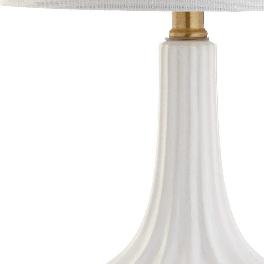 22" Gold Urn Table Lamp With Drum Shade HomeRoots