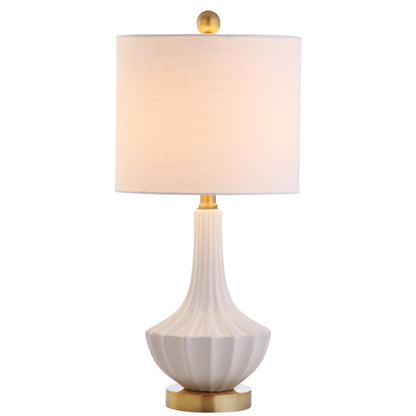 22" Gold Urn Table Lamp With Drum Shade HomeRoots