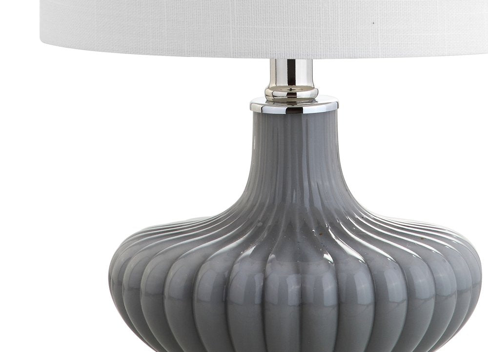 18" Clear Novelty Table Lamp With Drum Shade HomeRoots