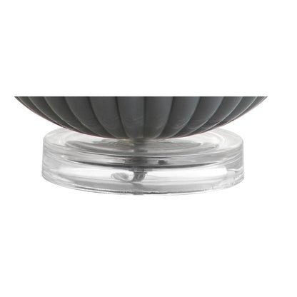 18" Clear Novelty Table Lamp With Drum Shade HomeRoots