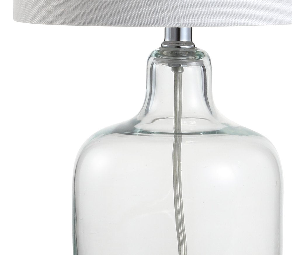19" Silver Novelty Table Lamp With Drum Shade HomeRoots