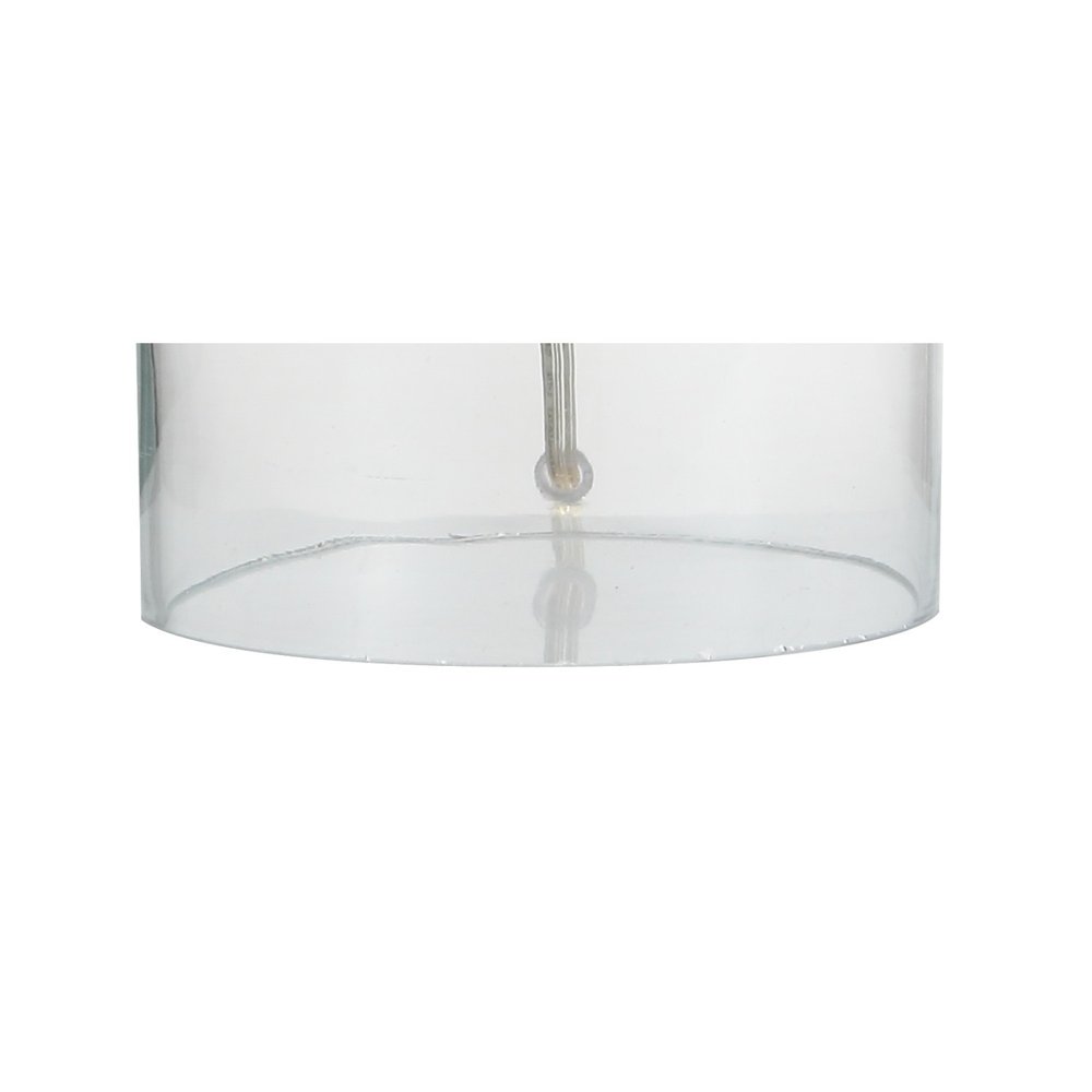 19" Silver Novelty Table Lamp With Drum Shade HomeRoots