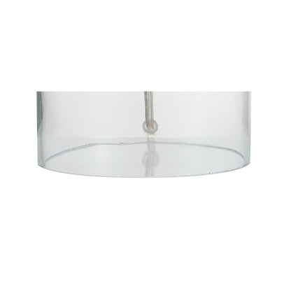 19" Silver Novelty Table Lamp With Drum Shade HomeRoots