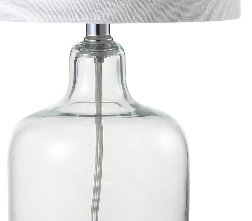 19" Silver Novelty Table Lamp With Drum Shade HomeRoots