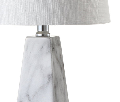 21" White Novelty Table Lamp With Empire Shade HomeRoots