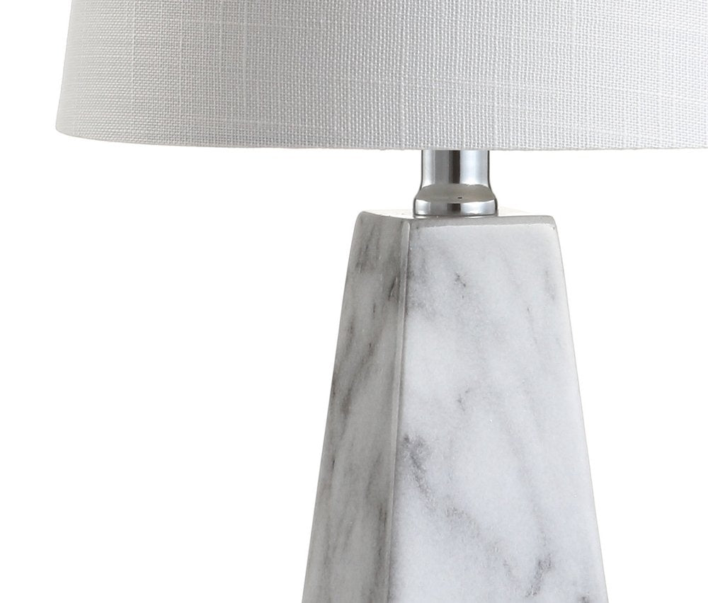 21" White Novelty Table Lamp With Empire Shade HomeRoots