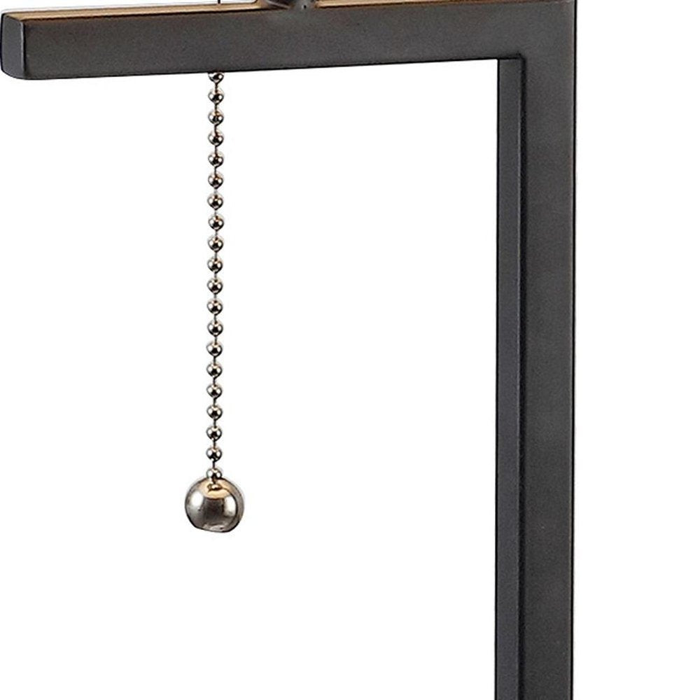 25" White Novelty Table Lamp With Drum Shade HomeRoots