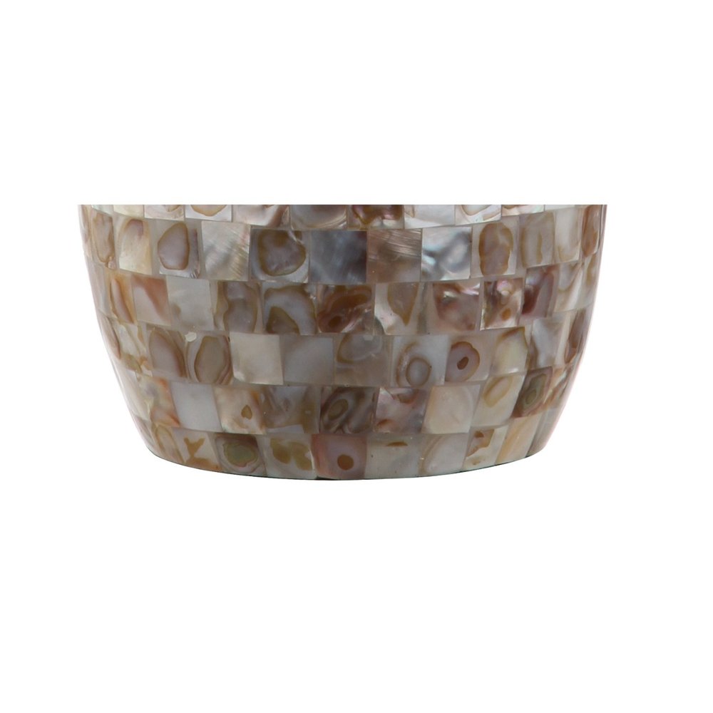 27" Ivory And Beige Novelty Table Lamp With Drum Shade — view 2