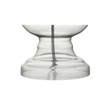 Set of Two 29" Clear Novelty Table Lamps With Drum Shades HomeRoots