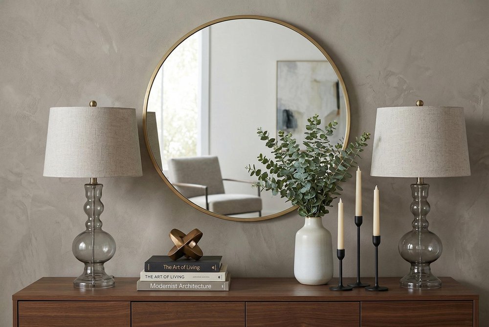 Set of Two 29" Clear Novelty Table Lamps With Drum Shades HomeRoots