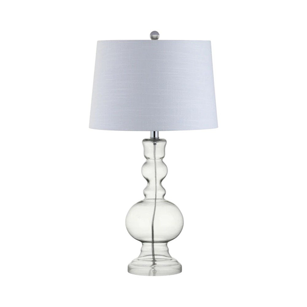 Set of Two 29" Silver Novelty Table Lamps With Drum Shades — view 7