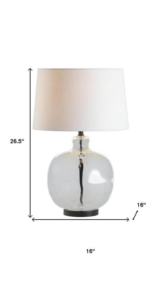 27" Black Globe Table Lamp With Globe Shade — view 6