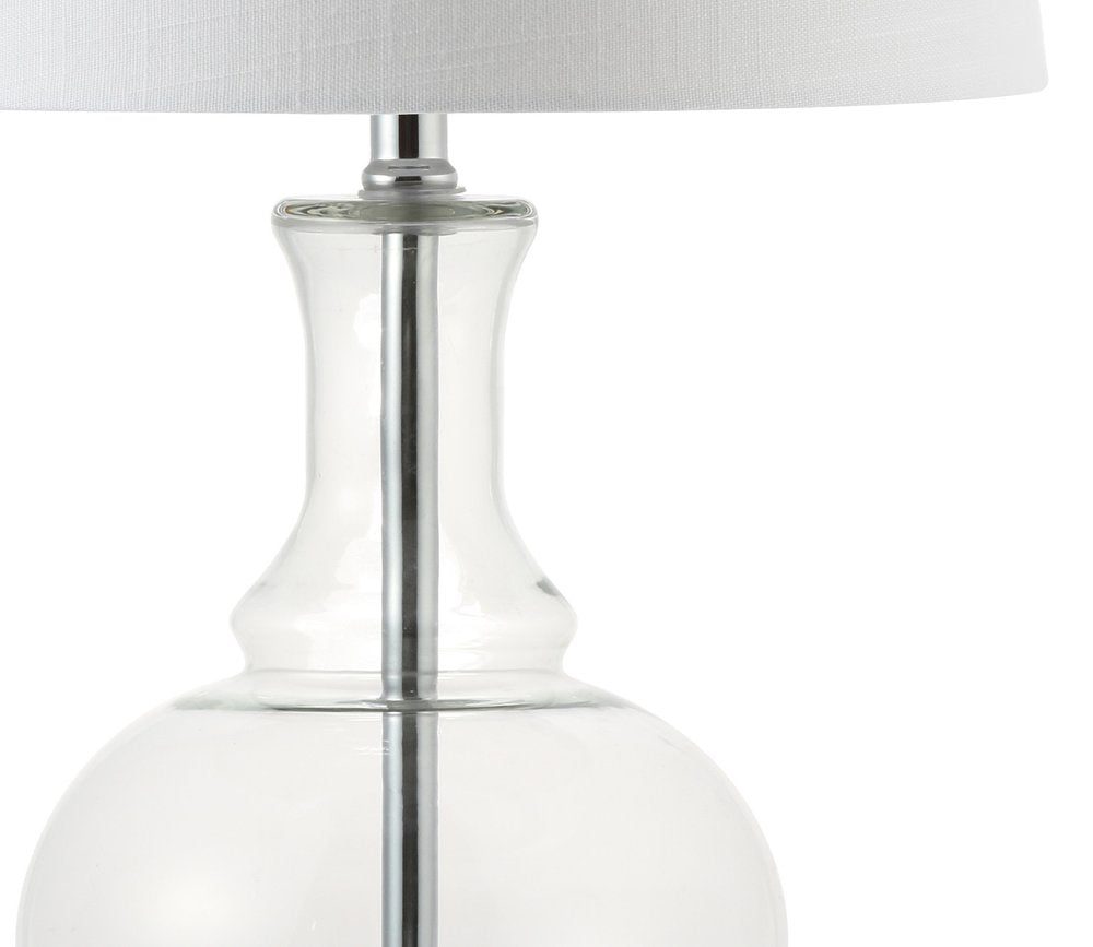 Set of Two 25" Silver Novelty Table Lamps With Drum Shades — view 2