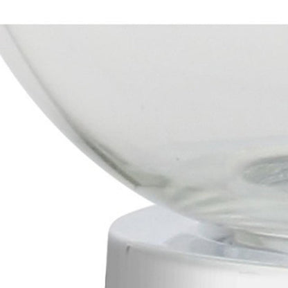 Set of Two 25" Silver Novelty Table Lamps With Drum Shades
