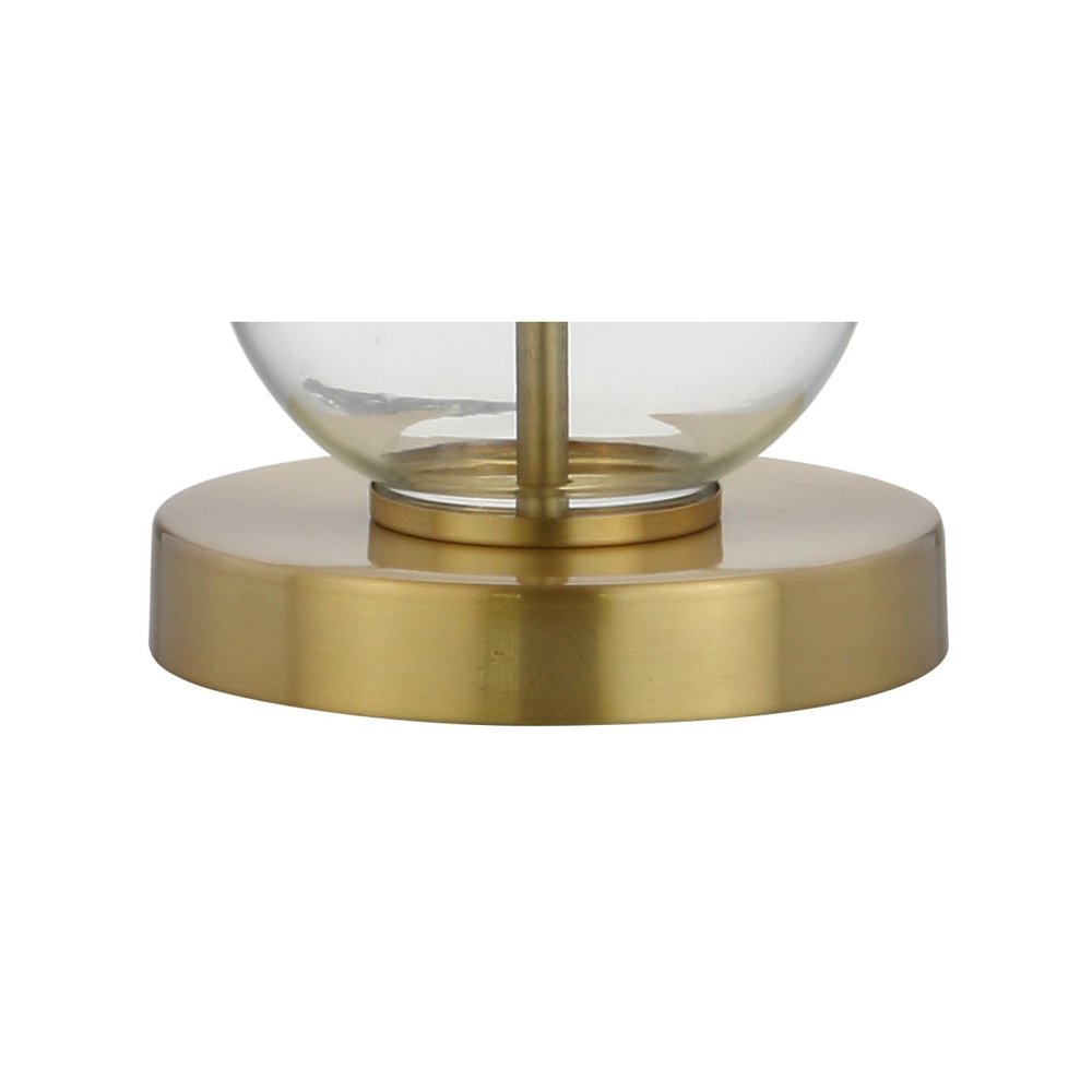 Set of Two 27" Gold Novelty Table Lamps With Drum Shades — view 3