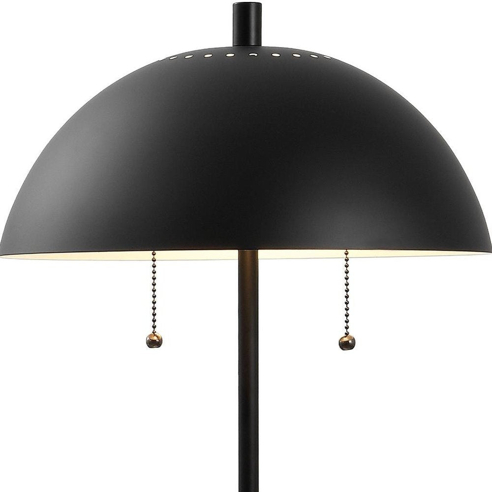 21" White Round Table Lamp With Globe Shade HomeRoots