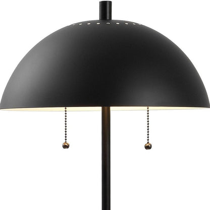 21" White Round Table Lamp With Globe Shade HomeRoots