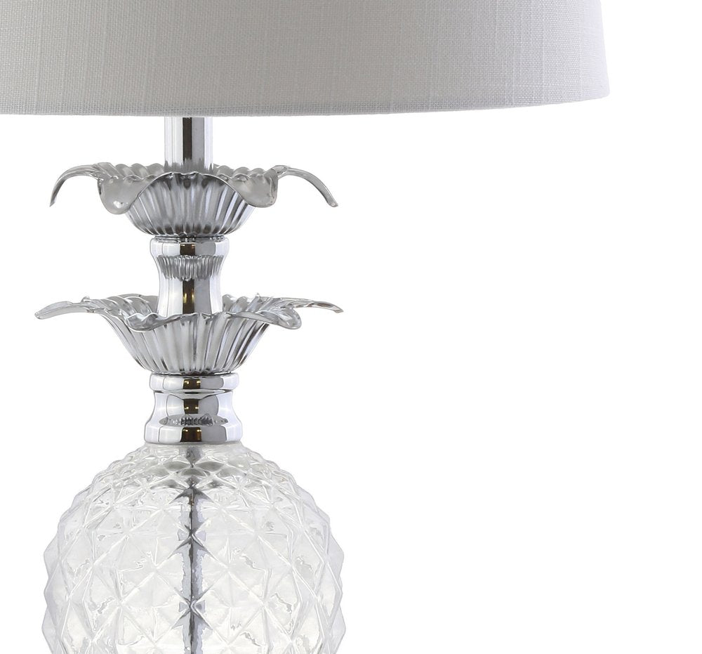 24" Silver Novelty Table Lamp With Drum Shade — view 4