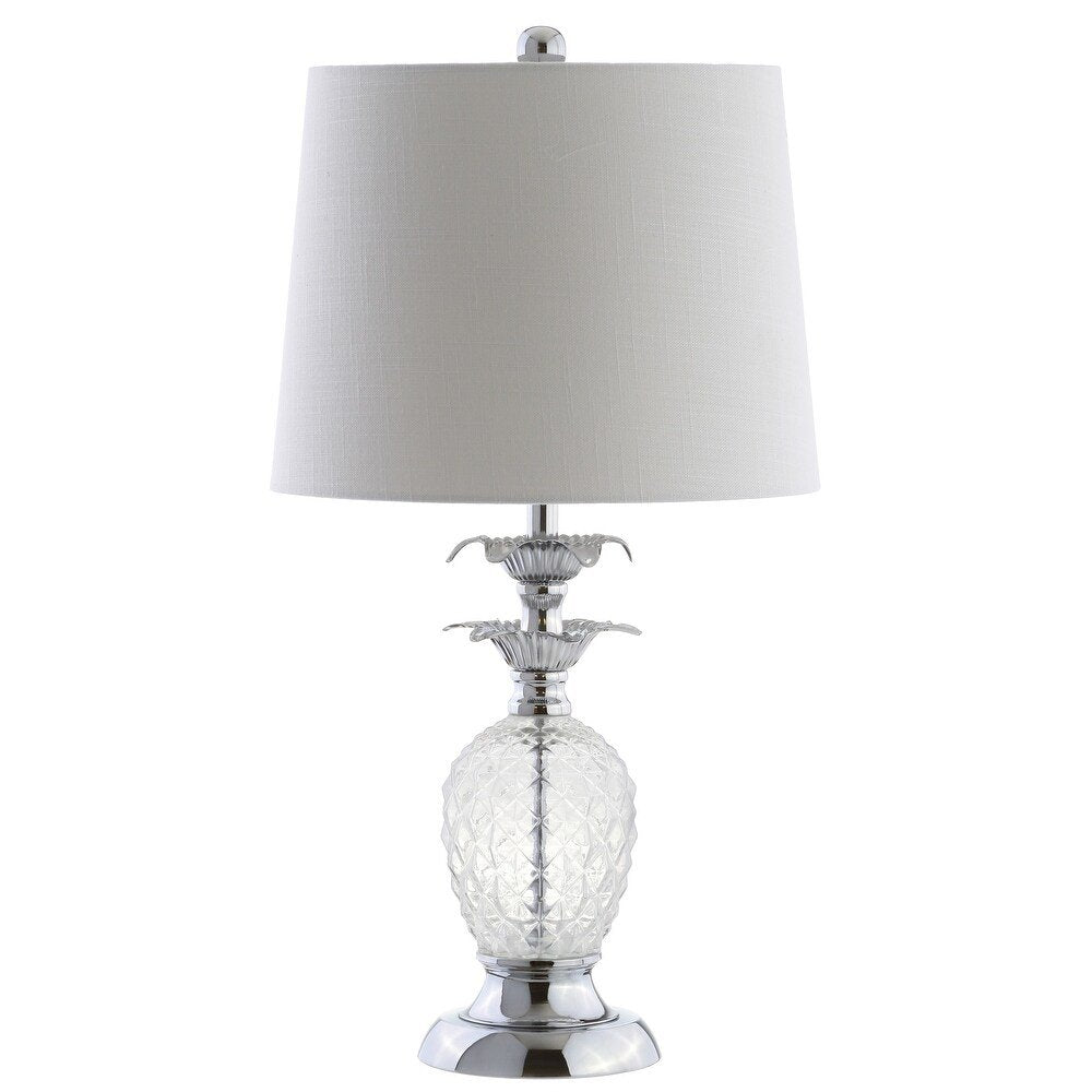 24" Silver Novelty Table Lamp With Drum Shade — view 6