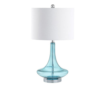 Set of Two 26" Silver Novelty Table Lamps With Drum Shades