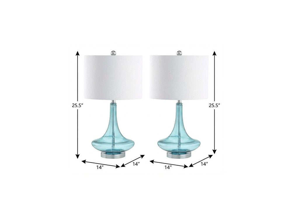 Set of Two 26" Silver Novelty Table Lamps With Drum Shades — view 8