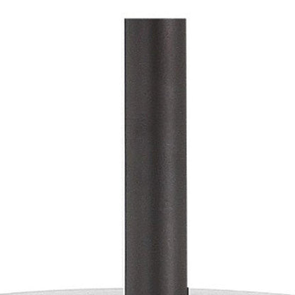 27" White Novelty Table Lamp With Globe Shade