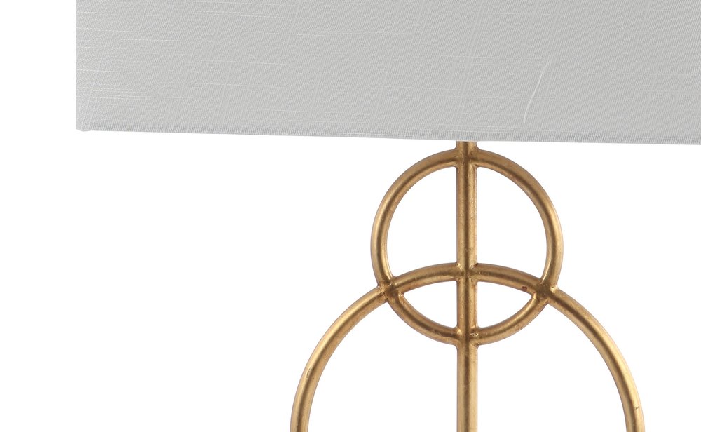 26" White Novelty Table Lamp With Shade — view 1