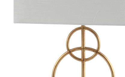 26" White Novelty Table Lamp With Shade