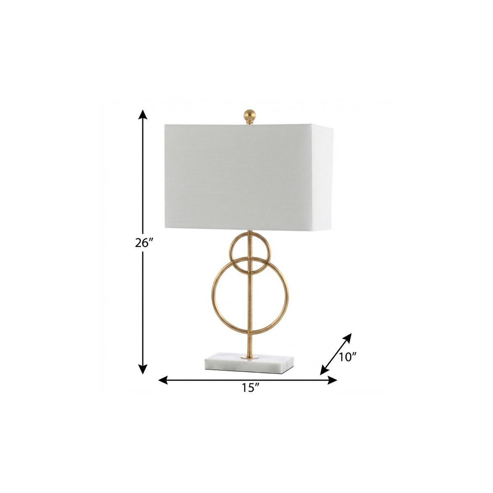 26" White Novelty Table Lamp With Shade — view 6